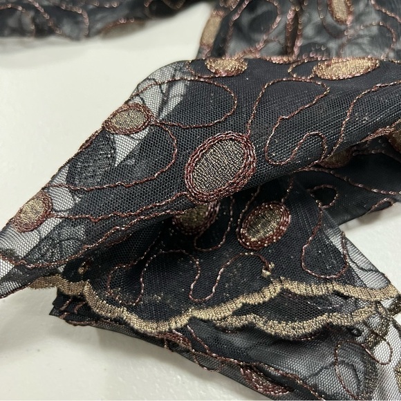 EMBROIDERED Mesh Dress Cardigan / Beach Cover Up - Picture 7 of 10